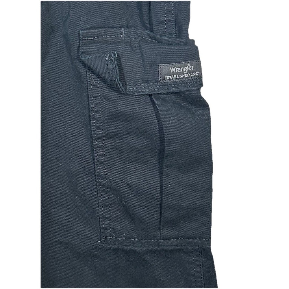 Wrangler Mens Cargo Pants Black Size 40x32 Straight 100% Cotton - Picture 5 of 10